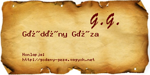 Gödény Géza névjegykártya